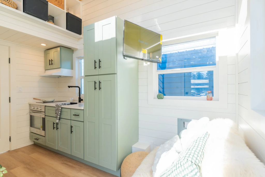 The Genesis 16’ includes 136 sq ft (12.6 sq m) of ground-floor living space