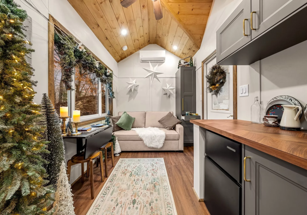 The Spruce's interior measures 240 sq ft (22 sq m) 