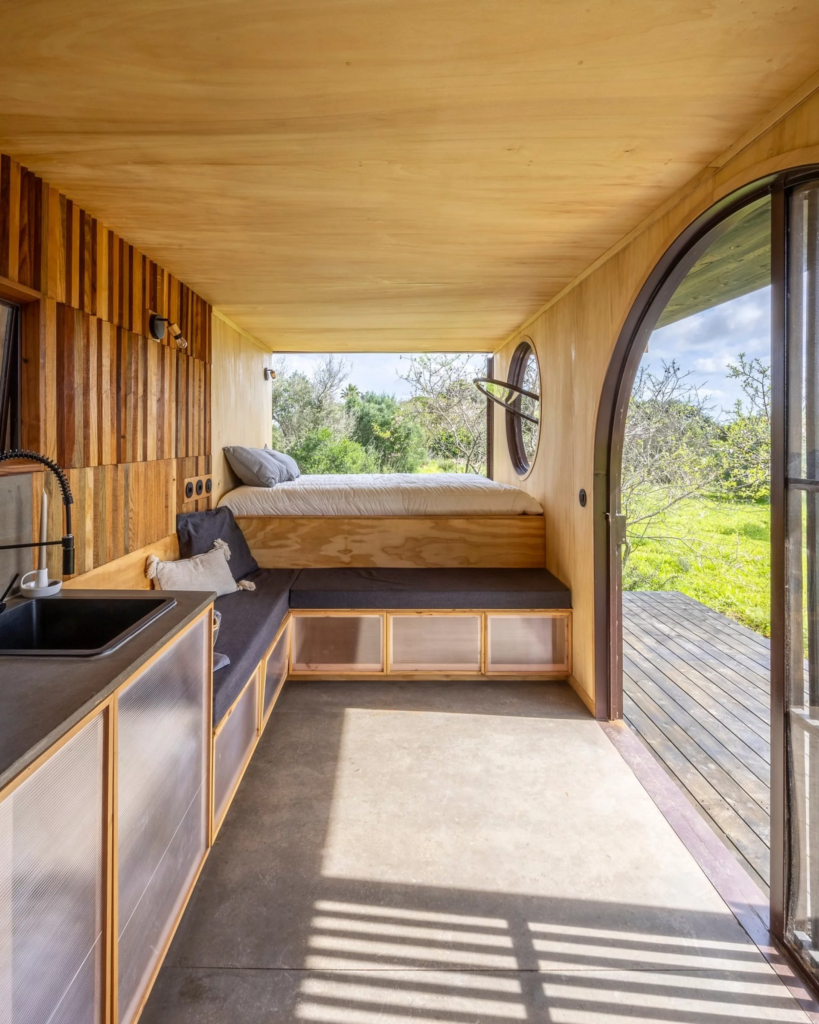 The Cargo's interior is finished in wood