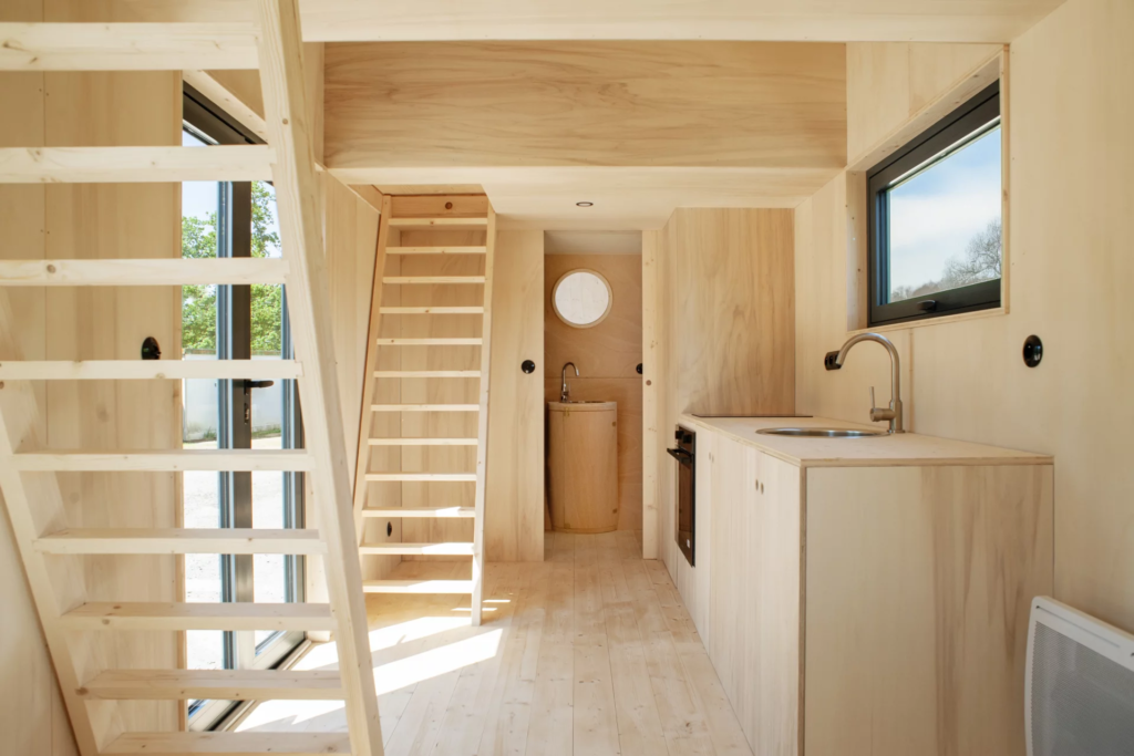 The Grand-Duc's interior is finished in poplar ply walls and has a spruce floor