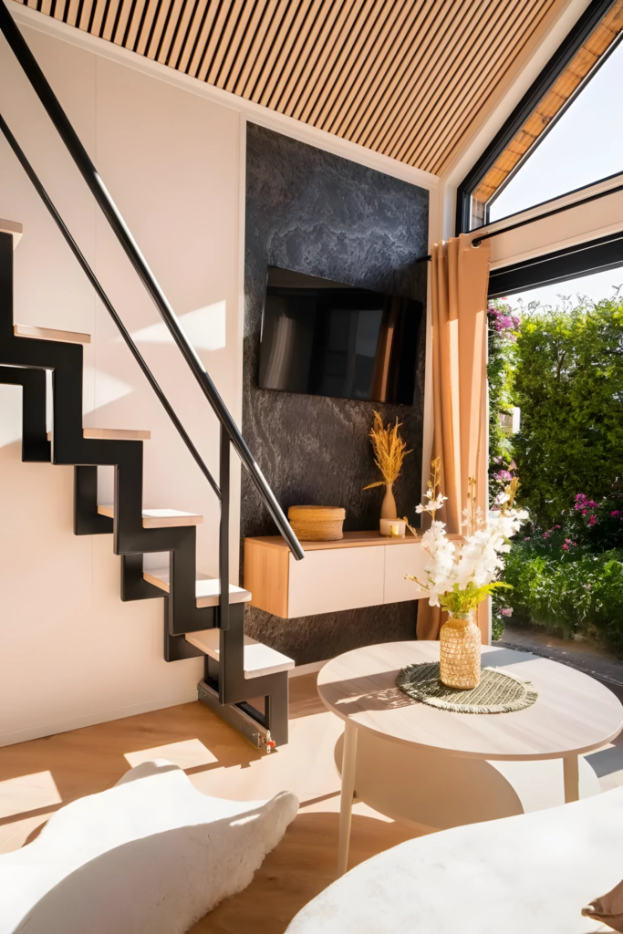 The Lukas' interior design is light-filled and modern