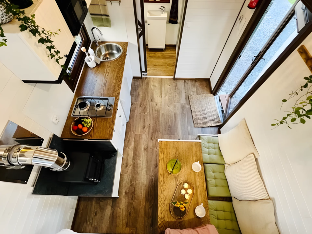 The Sofia's interior measures just 172 sq ft (16 sq m)