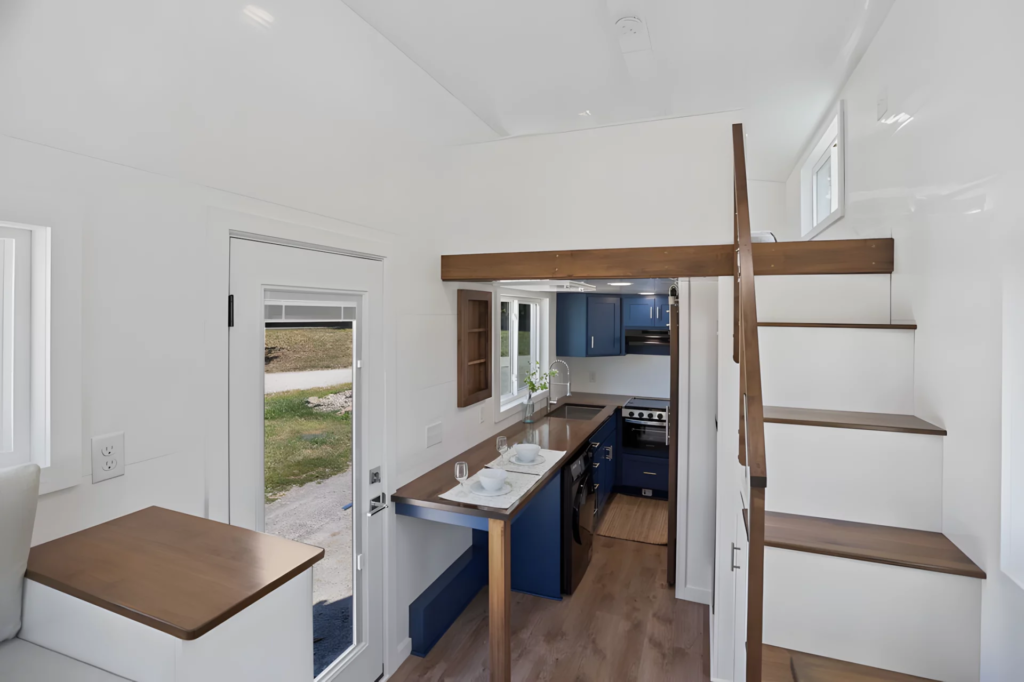 The Cercaux's kitchen includes a breakfast bar for two