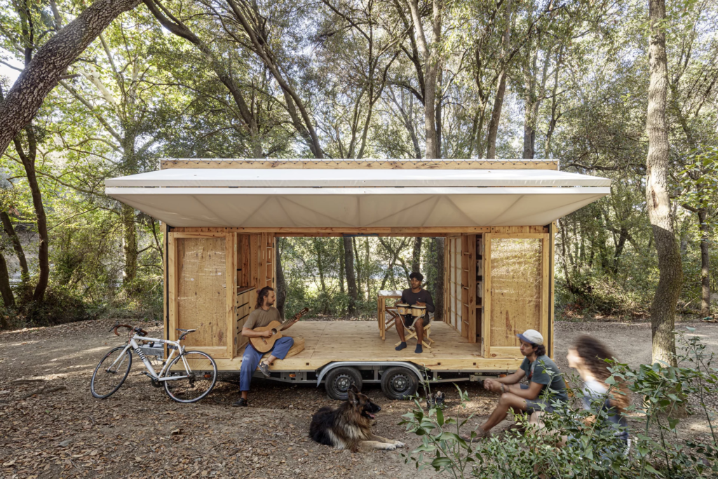 The MO.CA's's interior has sleeping space for up to four people
