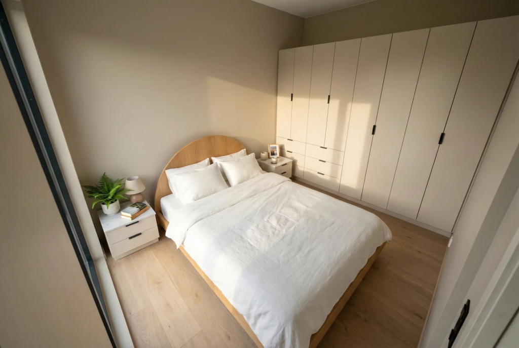 The Solace's bedroom opens up to the outside