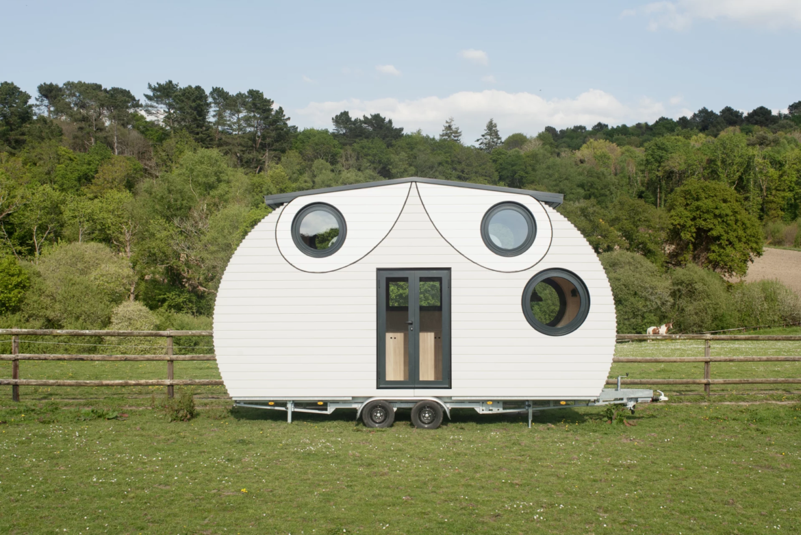 The Grand-Duc is a compact owl-inspired tiny house that sleeps up to six people