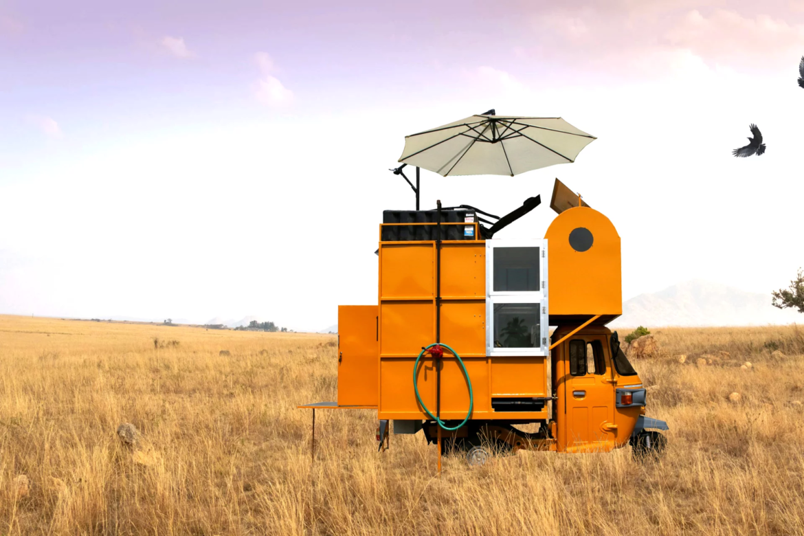 Solo 01 is remarkable micro-house that was built using a rickshaw