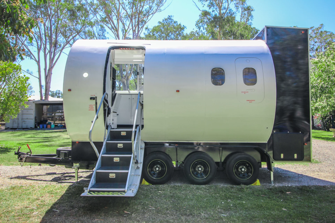 The Aero Tiny is a compact tiny house that's based on a real airplane fuselage