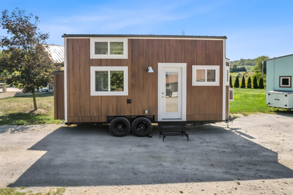 The Cercaux is a compact tiny house with a very clever space-saving interior